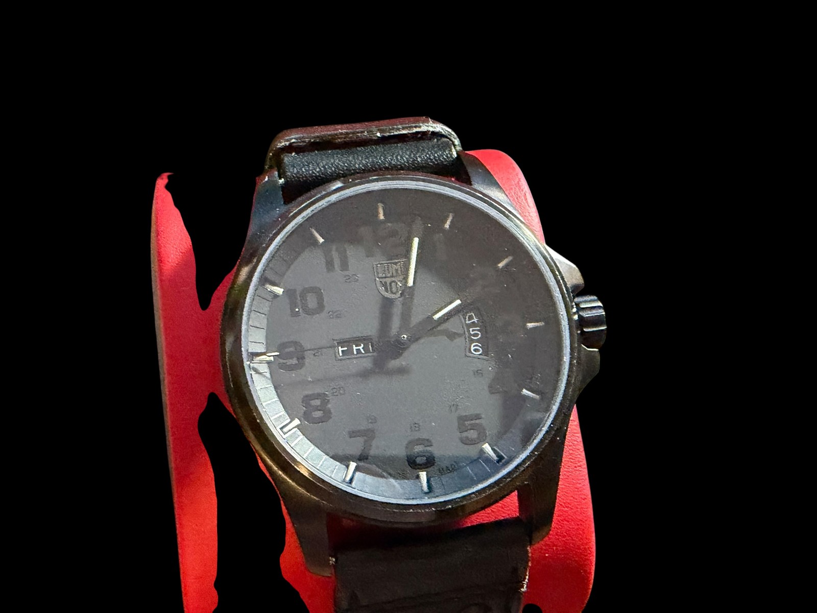 Luminox A.1879.BO Black Dial Leather Strap Swiss Made Men’s Wristwatch