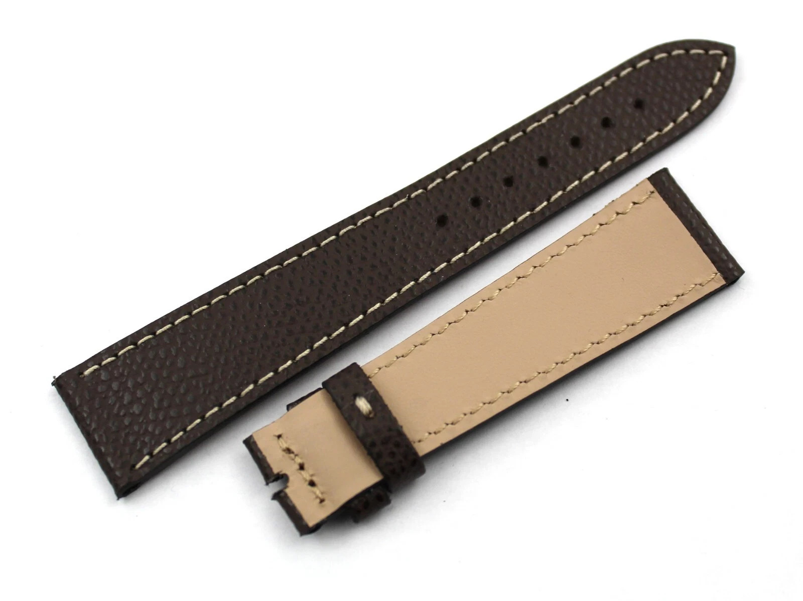 Dark Brown Hammered Leather Straps Various Sizes Made Italy Excellent Quality