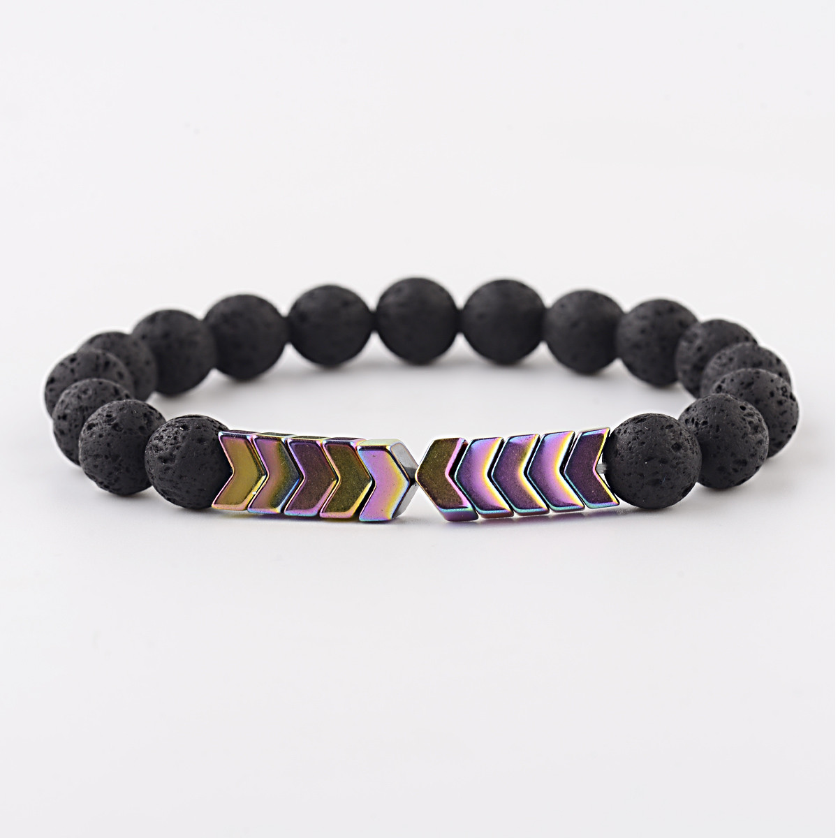10MM Lava Stone Sacred Arrow Beads Bracelets Hot Sacred Arrow Diffuser Bracelets