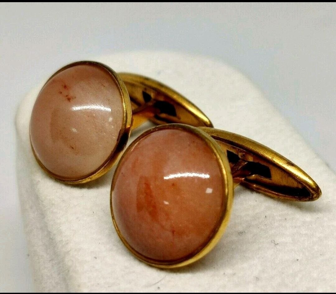 Vintage Soviet cufflinks USSR jewelry, 1960s – 1970s.