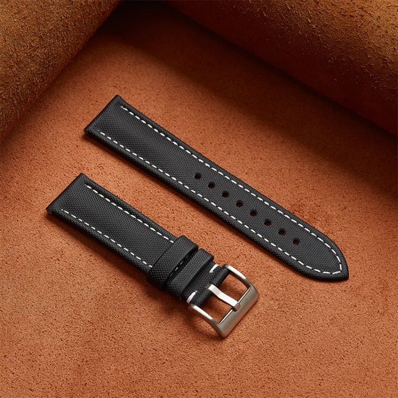 Nylon Canvas Watch Strap 18 19 20mm 21 22mm 23mm 24mm Sailcloth Waterproof Band