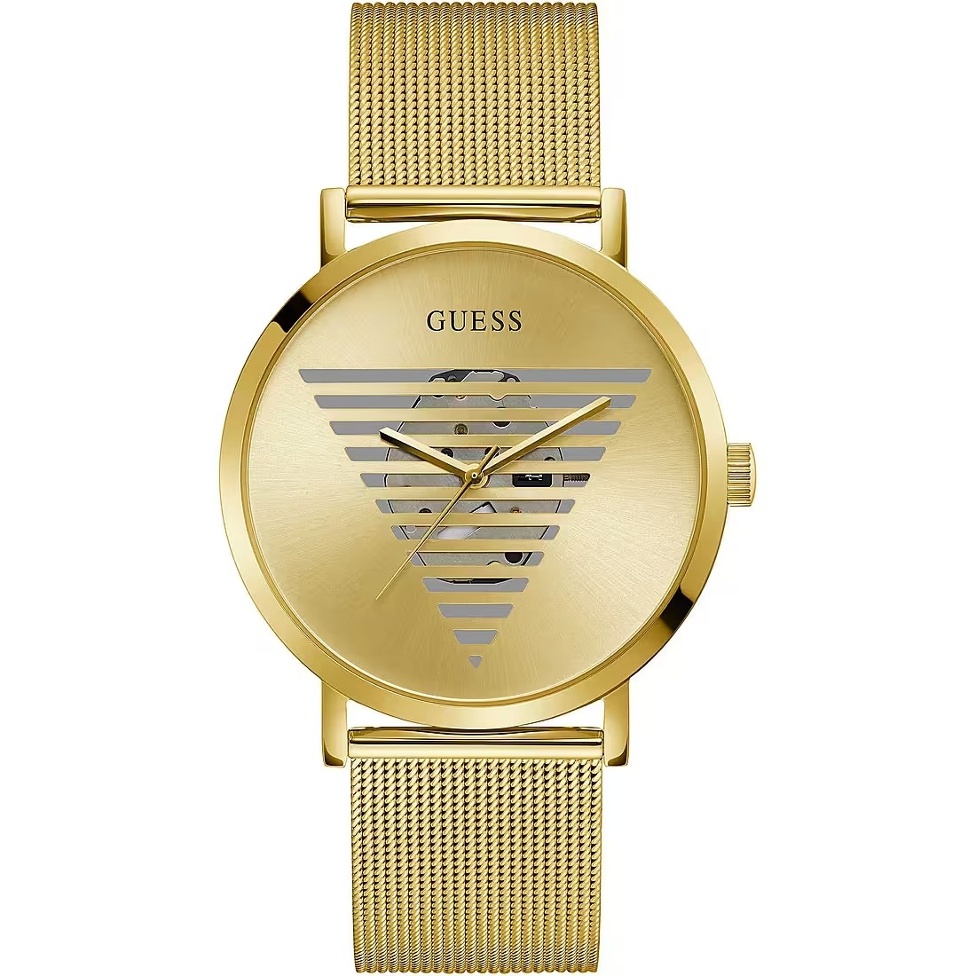 Mens Wristwatch GUESS IDOL GW0502G1 Stainless Steel Mesh Golden