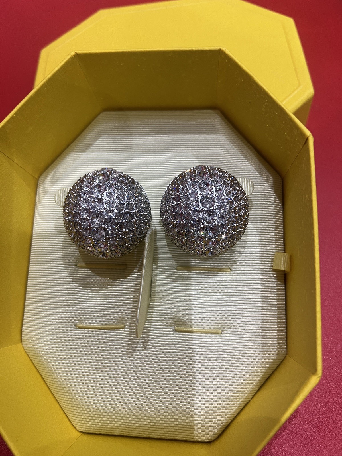 Swarovski Sublima clip earrings White Rhodium plated 5699563 New RRP £380+ bag❤️