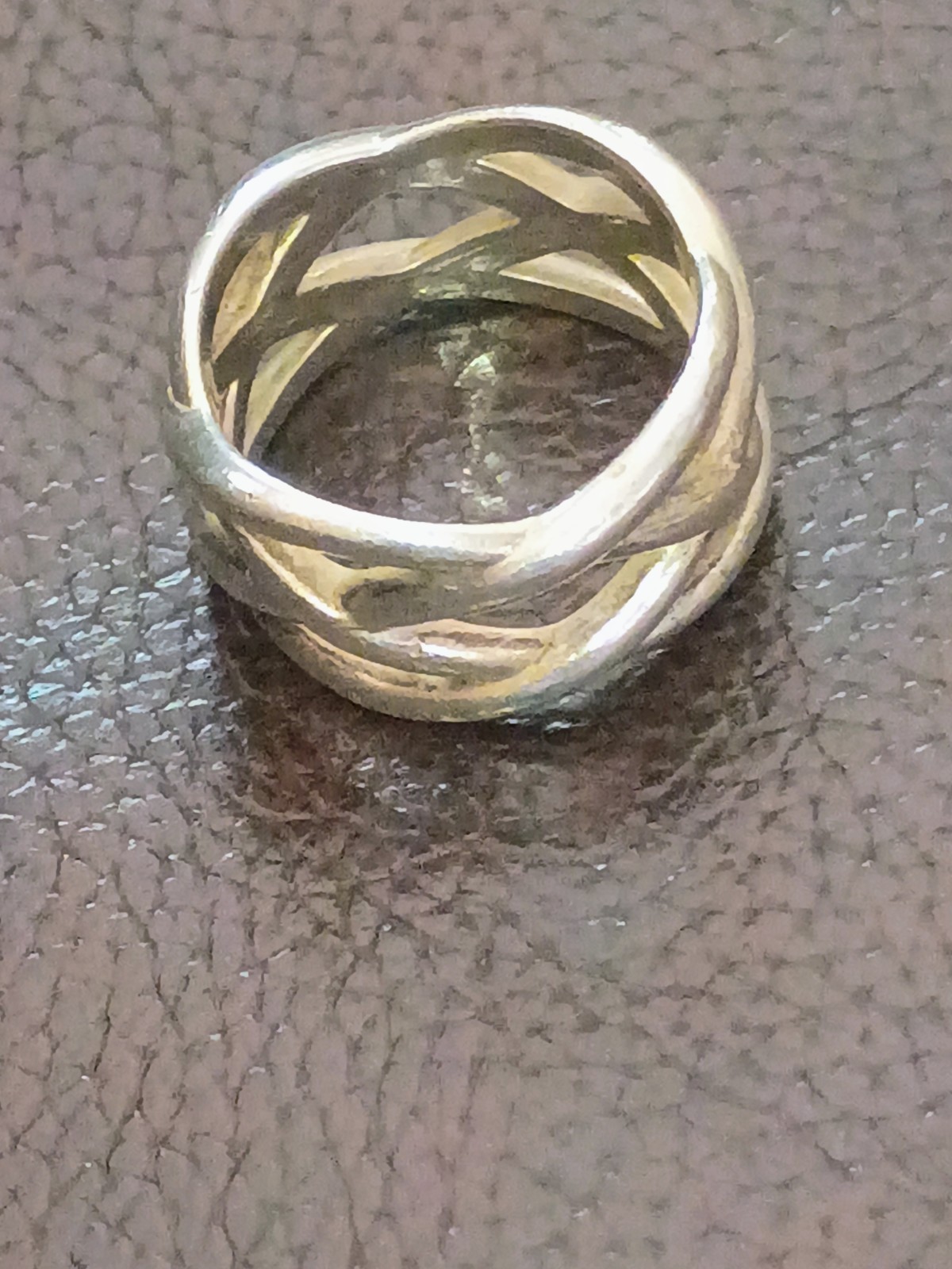 Tiffany & Co.Basket Weave Celtic Knot Ring 925 Sterling Silver Size 9 1/2 Unisex