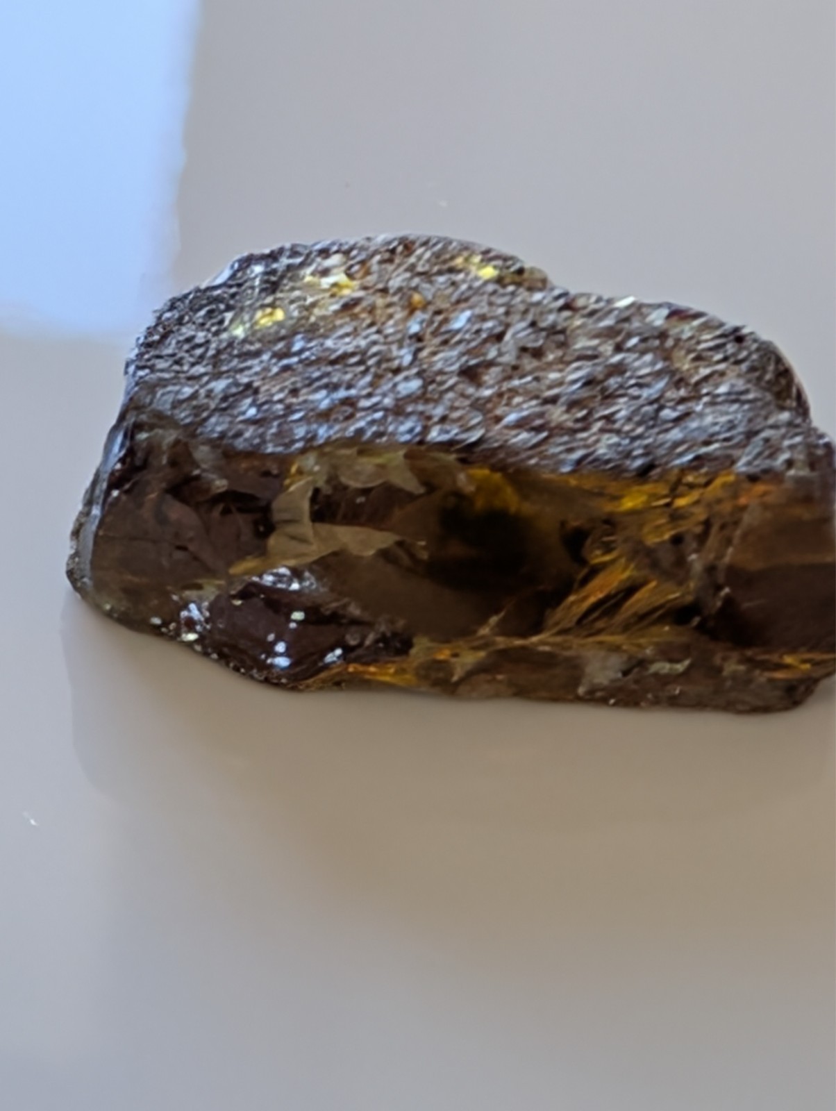 USA seller 8.02 ct Cut to IF Sphene facet rough gemstone specimen