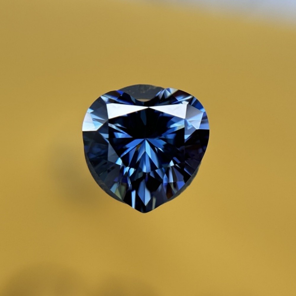 Loose Moissanite Heart Cut Gemstone Multicolored 1pcs 4x4mm 0.3ct-9x9mm 3.0ct