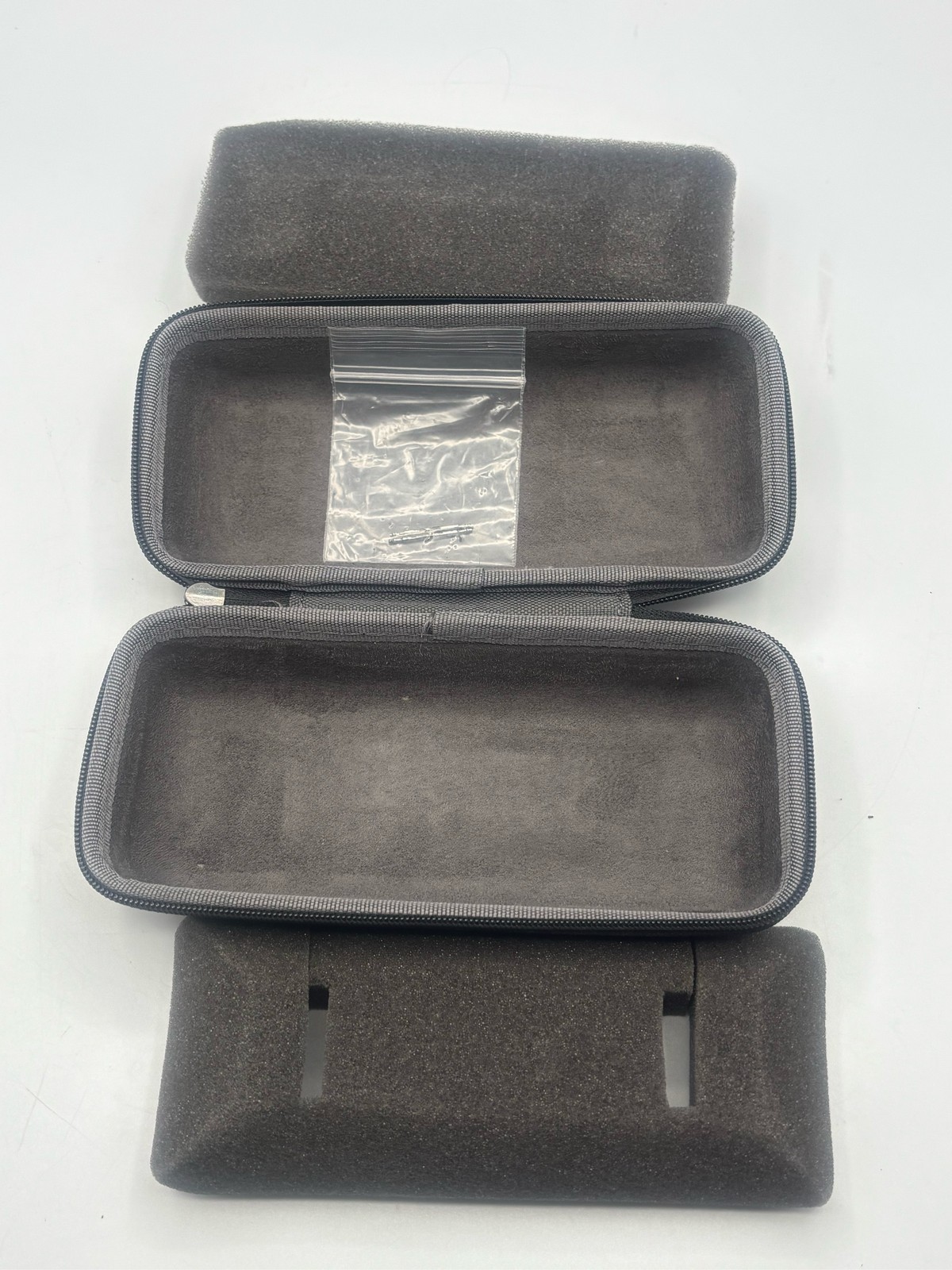 TAG Heuer Gray Watch Travel Case Hard Shell Storage Foam Inserts Zipper Closure