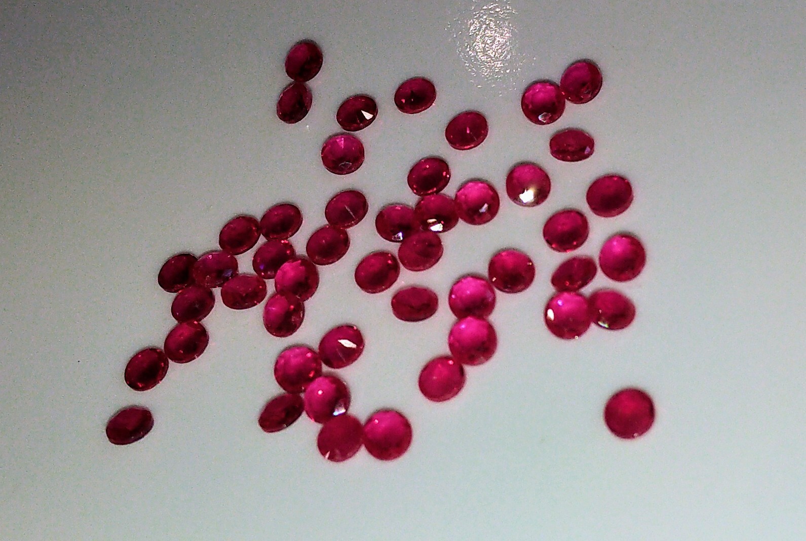 Loose Gemstones Red Ruby 4mm Round Cut Heated Mogok 6pc