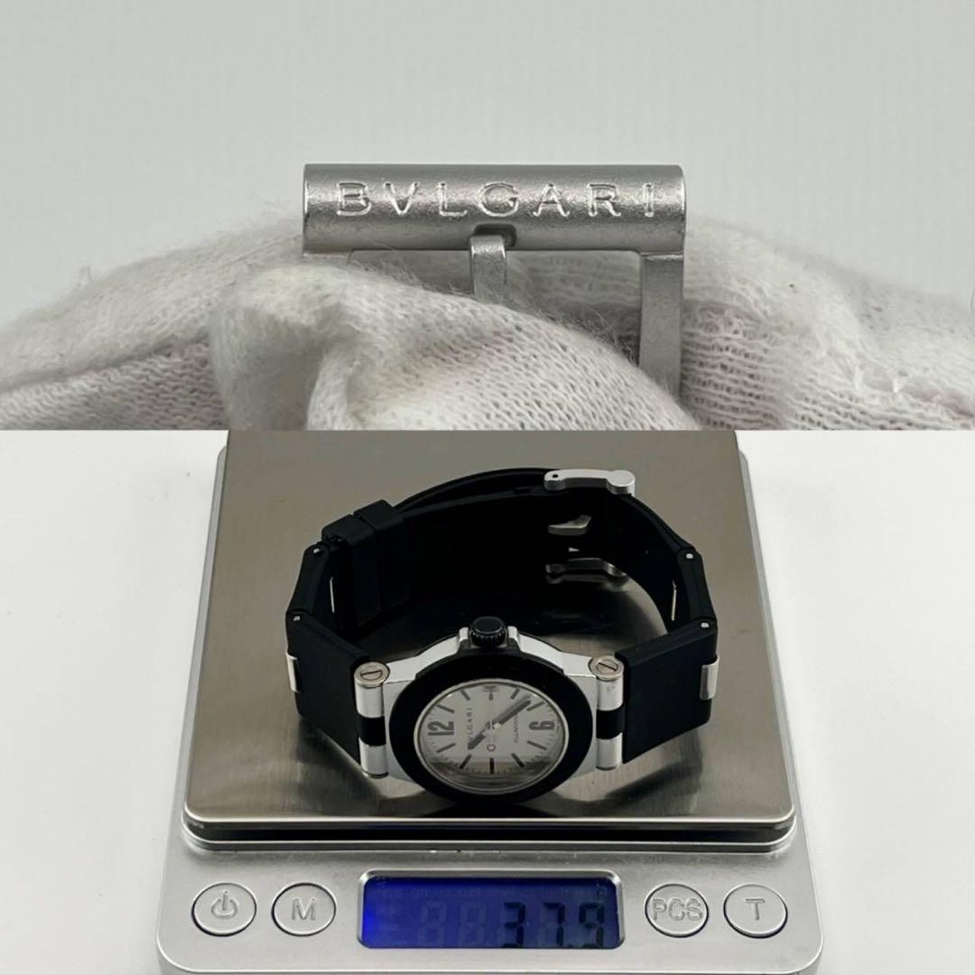 Bvlgari Aluminum AL32TA Quartz White Dial Boys Watch Japan 0714518