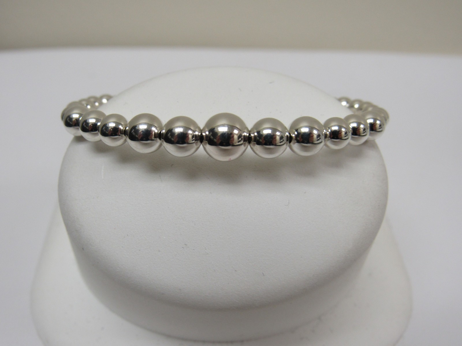 Designer LAGOS Sterling Silver Caviar Bubbly 7mm Cuff Bracelet