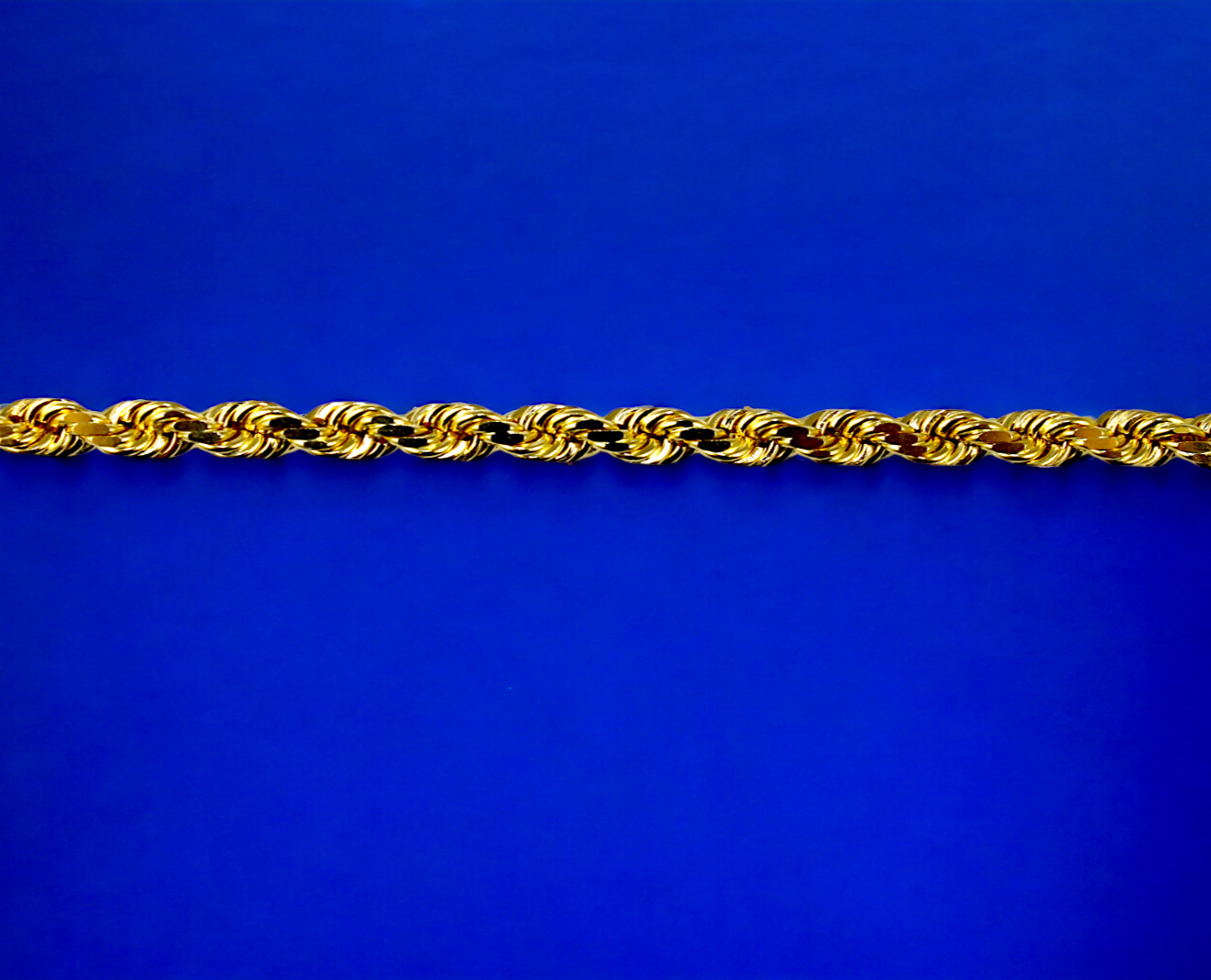 18K Yellow Gold SOLID Rope Chain Necklace Bracelet D/C Real Gold 2mm-6mm 7″-30″