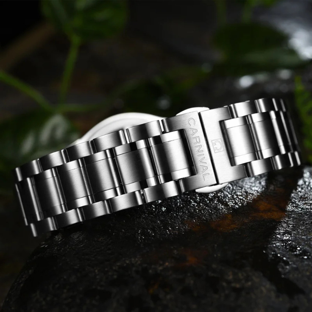 CARNIVAL Luxury Men’s Quartz Watch Luminous 3Bar Waterproof Stainless Steel