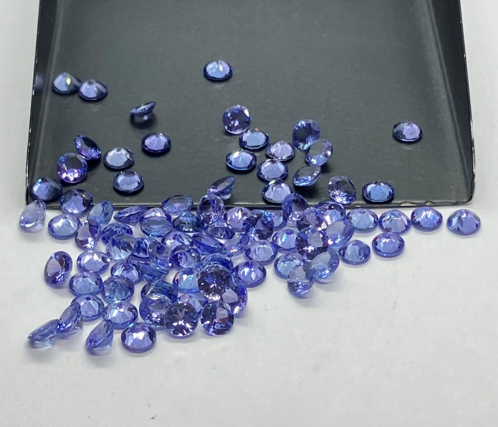 Natural Loose Gemstone Tanzanite Round Cut AAA For Making All Type Jewelry