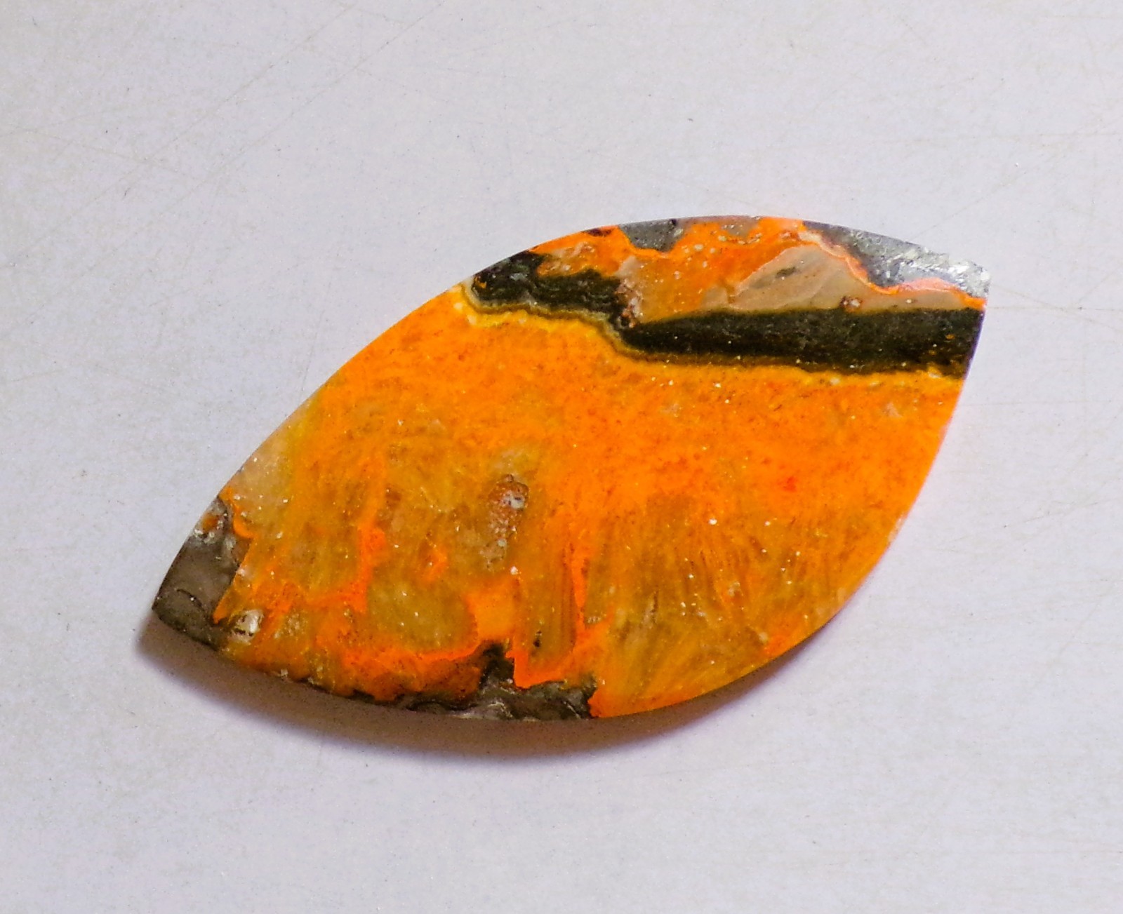 57.55 Cts Natural Bumble Bee Jasper Cabochon Loose Gemstone 54.5X29X5MM 51