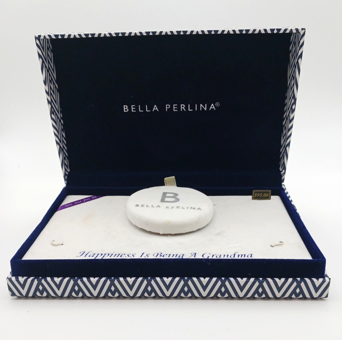 Bella Perlina “Happiness Is Being A Grandma” 3 Bangle Charm Braclets
