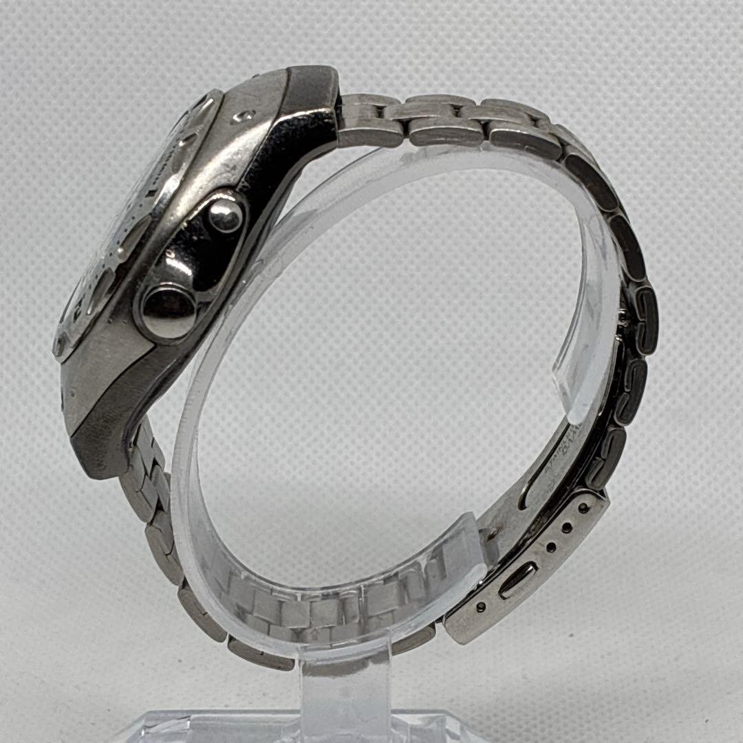SEIKO 5M42-0E60 Quartz Black Dial Exhibition Case Back Men’s Watch 37.4 mm