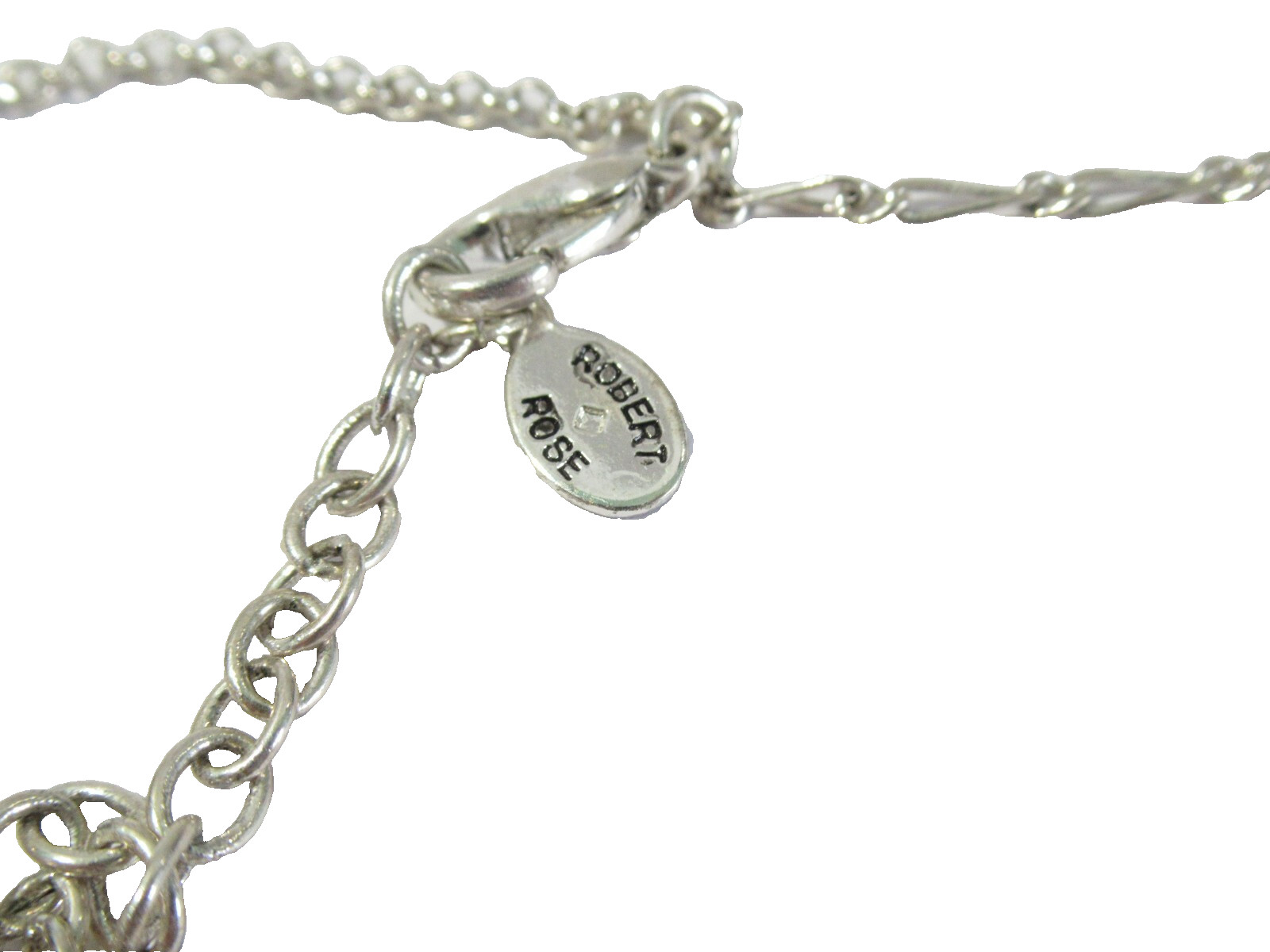 Robert Rose Double Strand Necklace Pendant w Long Tassel