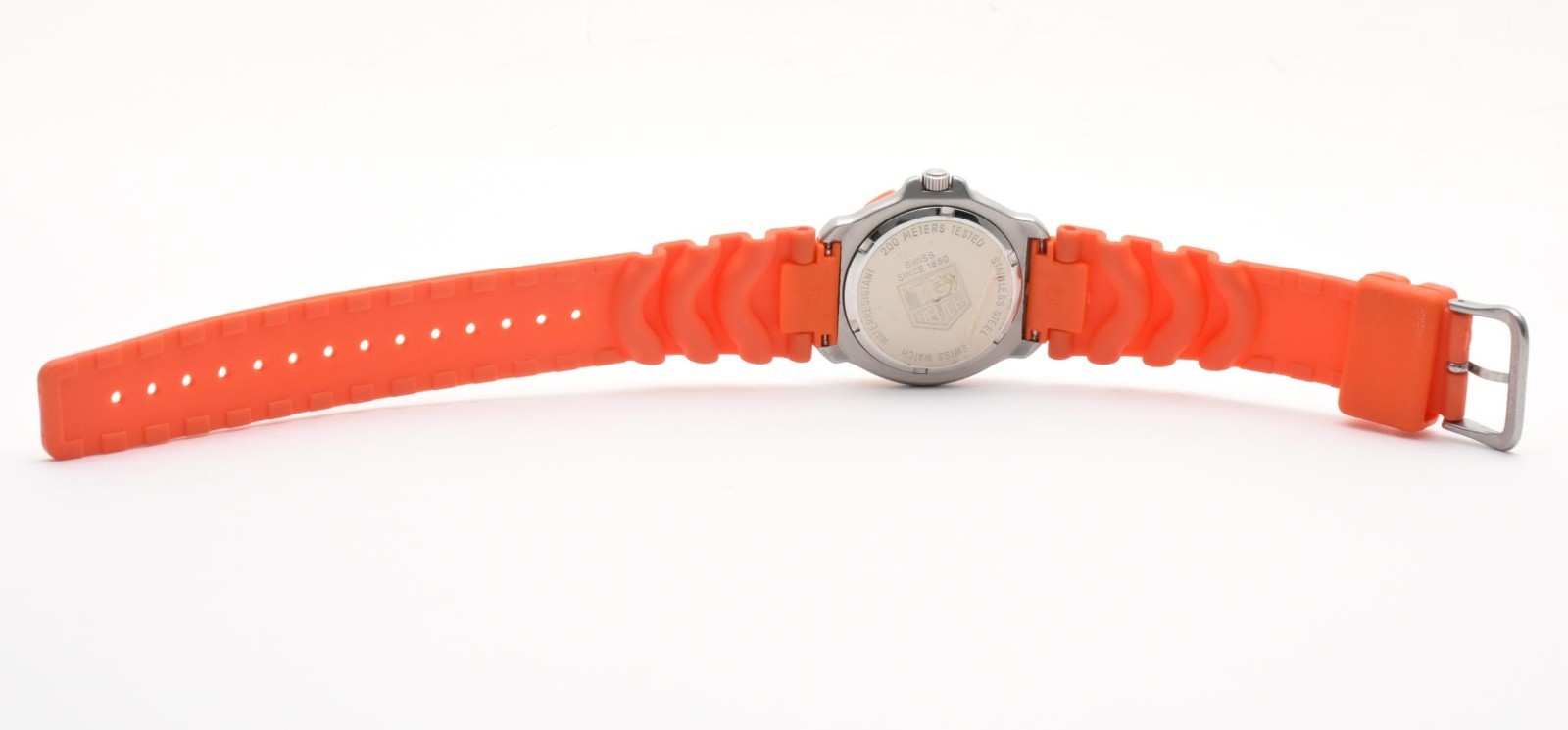 Vintage TAG Heuer 373.513 Formula 1 Orange gray Dial 7J Quartz Men’s Watch JAPAN