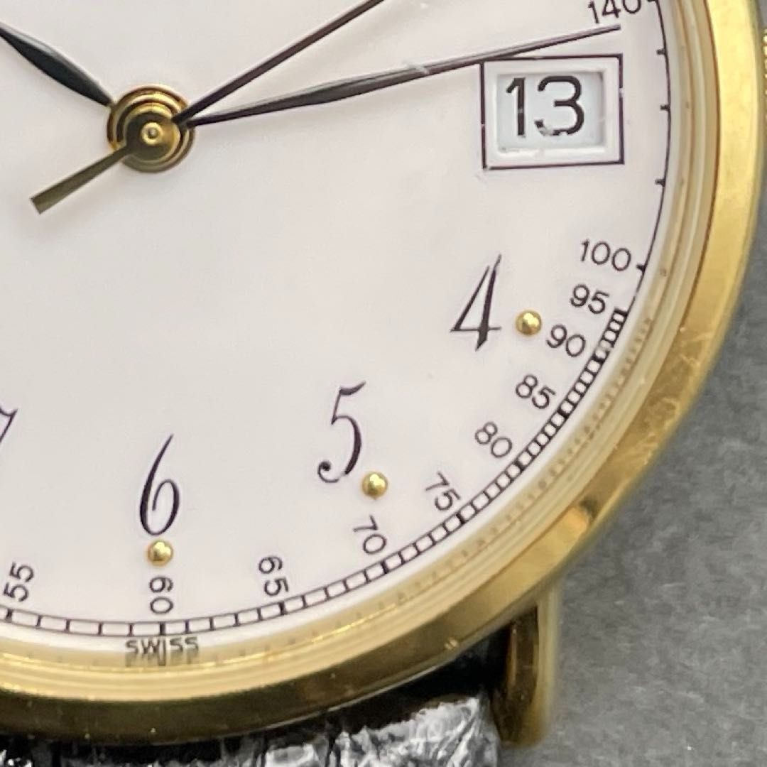 Raymond Weil Pulse Men’s Watch 18K Gold Quartz Black Dial Used
