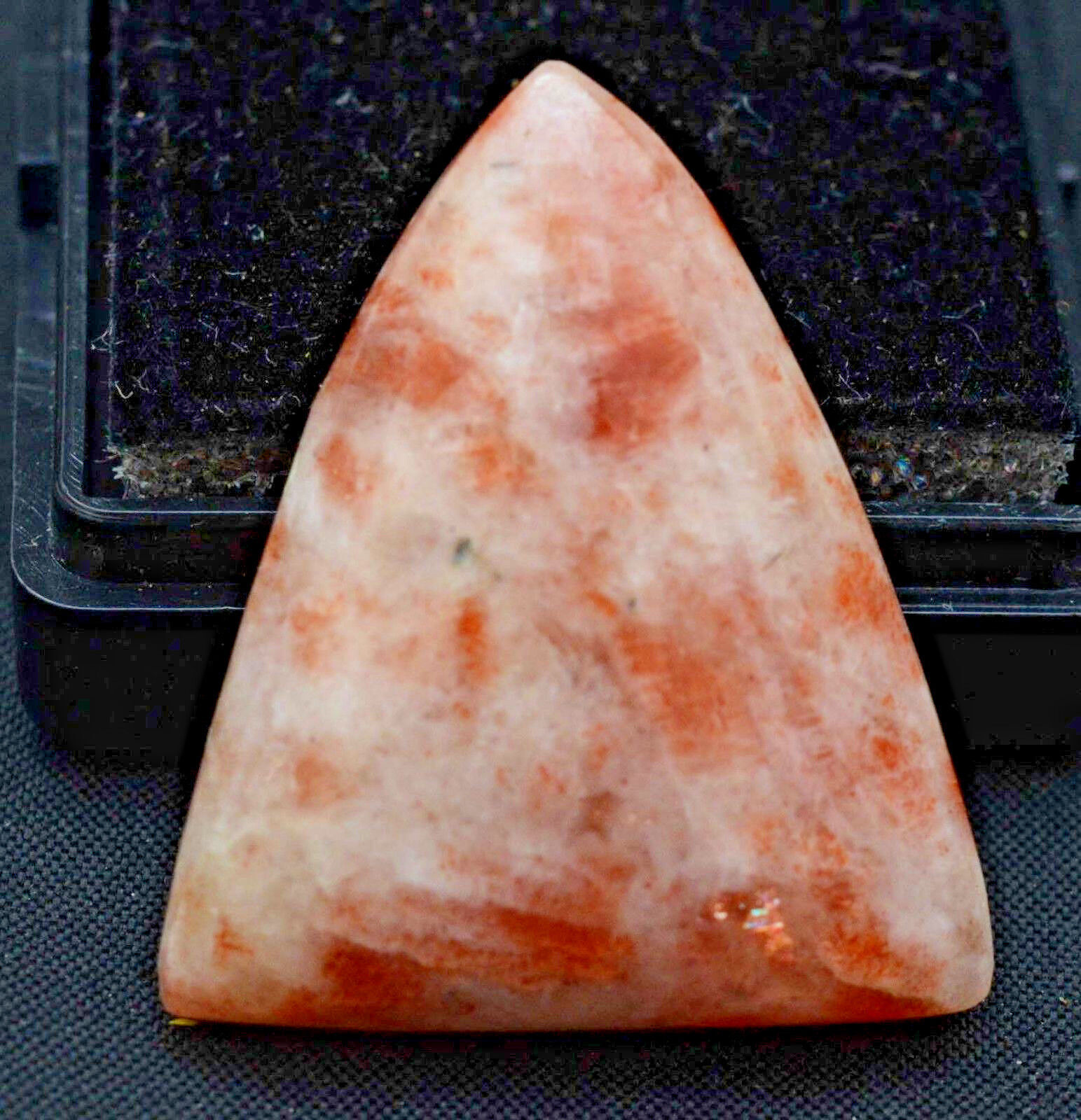48.45 Ct Natural American Orange Sunstone Certified Cabo Top Quality Gem