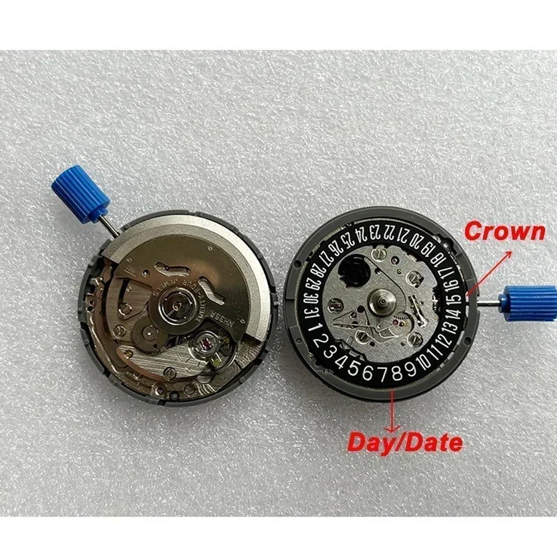 SEIKO NH35 NH35A Automatic Watch Movement Date 3H White/Black Disc Japan SII