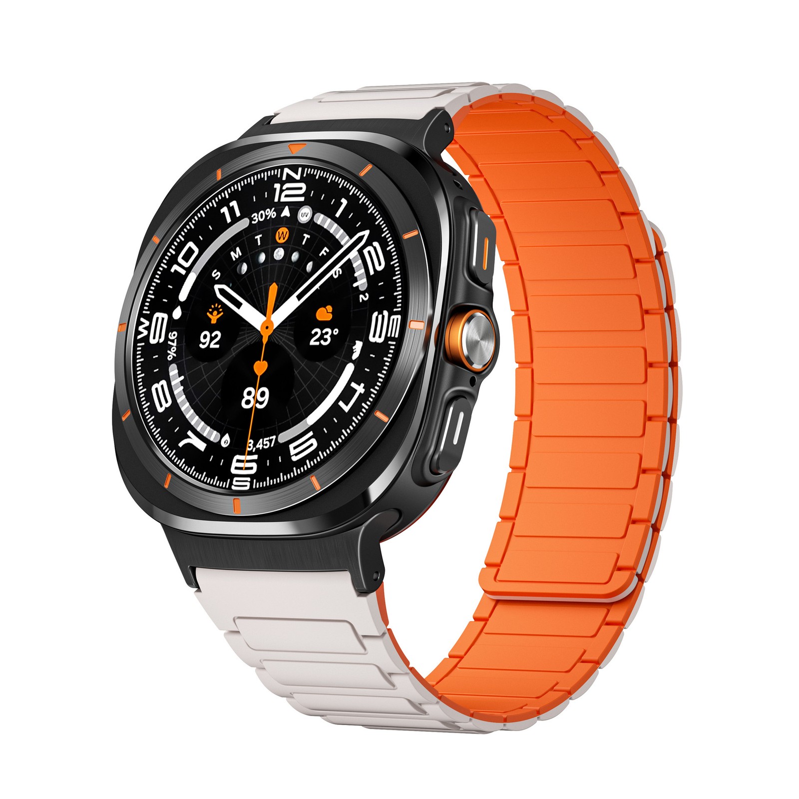 Fits Samsung GalaxyWatch Ultra 47mm Silicone Watch Strap 47mm Soft Flexible Band