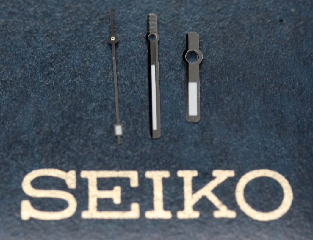 Hands set for Seiko 7005 8050 8052 W/ White lume Hour Minutes Second Seiko 6217