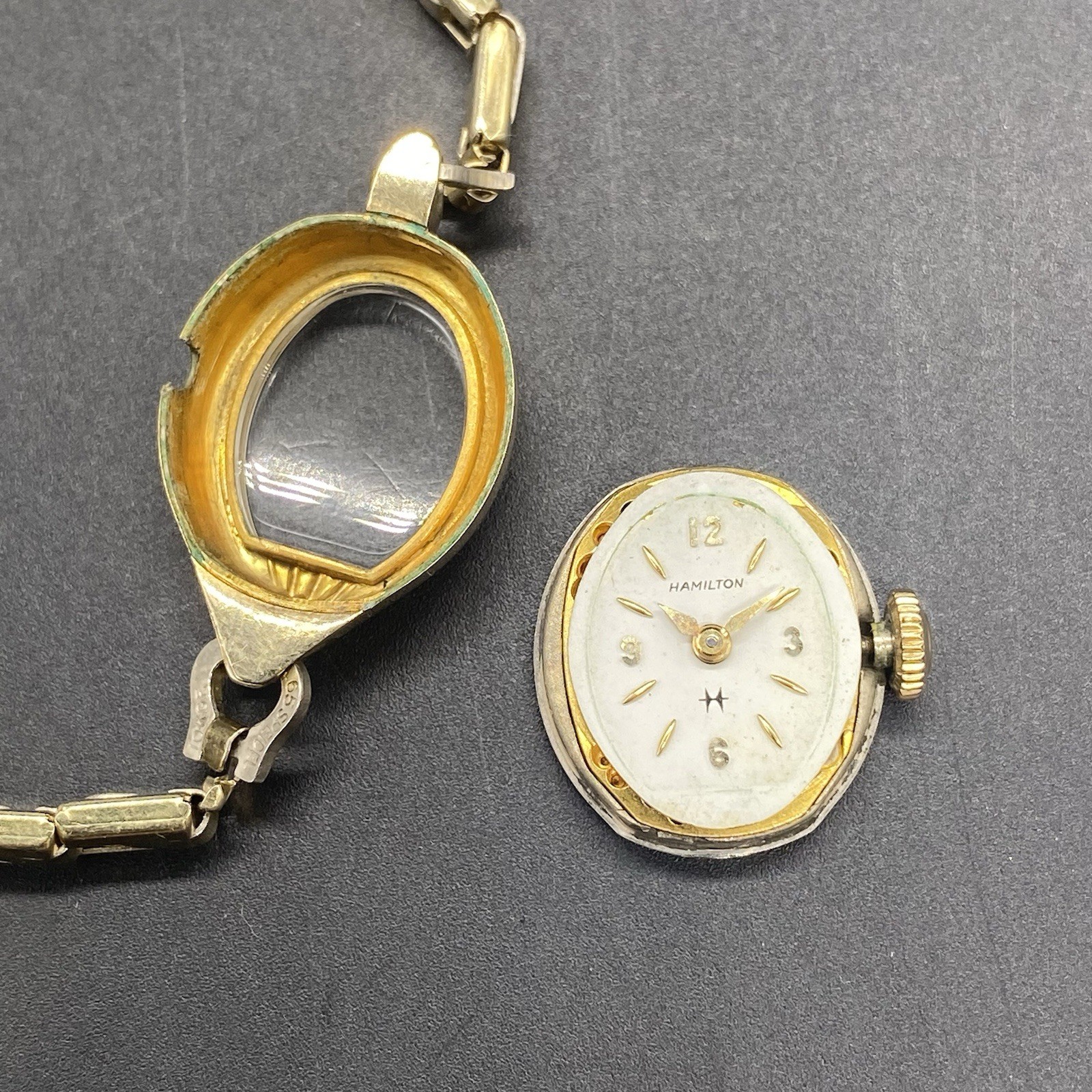 Vintage Hamilton Ladies Cocktail 77 Watch 10k RGP U.S.A. Lancaster PA Mechanical