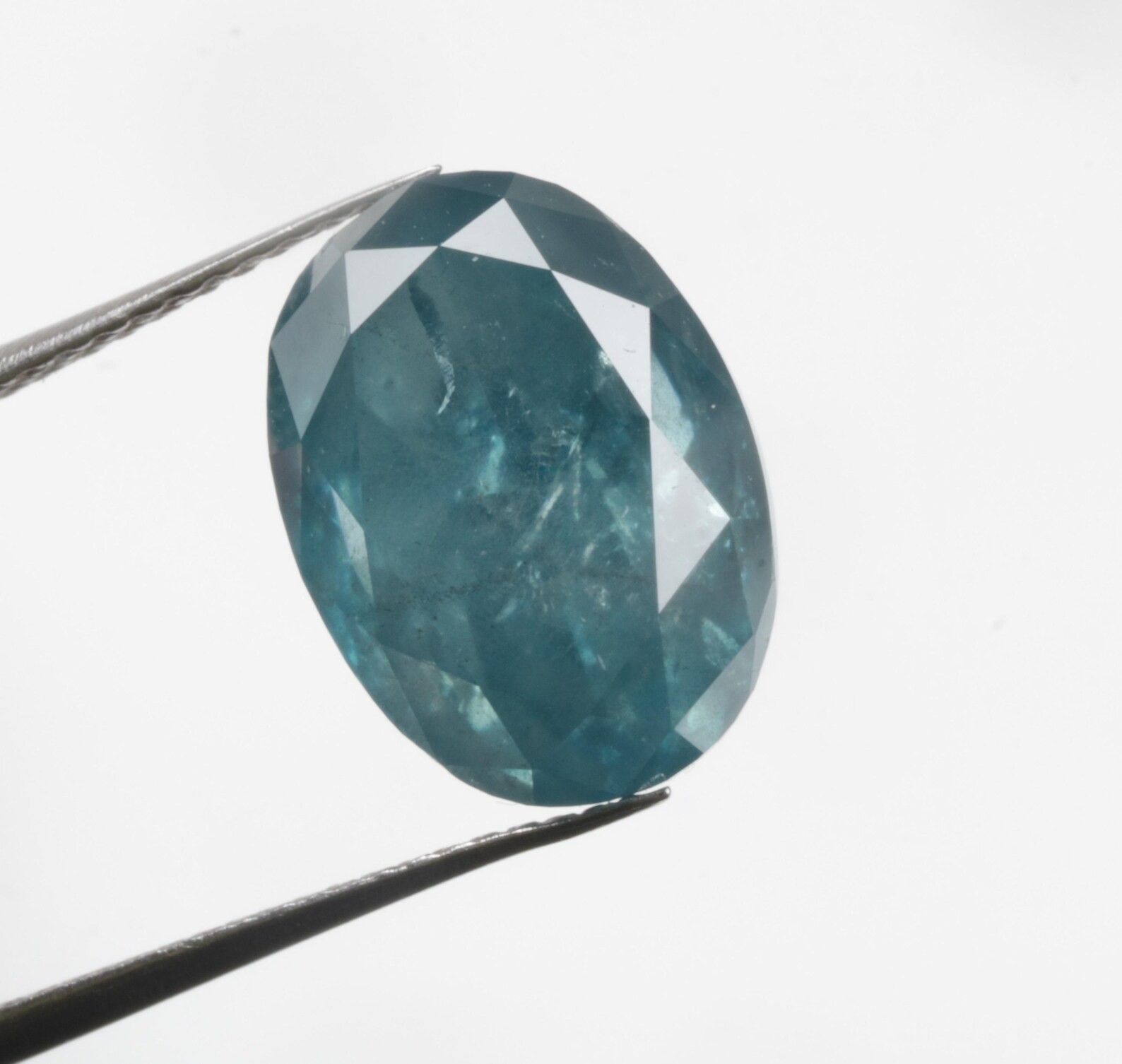CERTIFIED 7.00 Ct Natural blue Diamond oval LOOSE VVS/ 15 mm