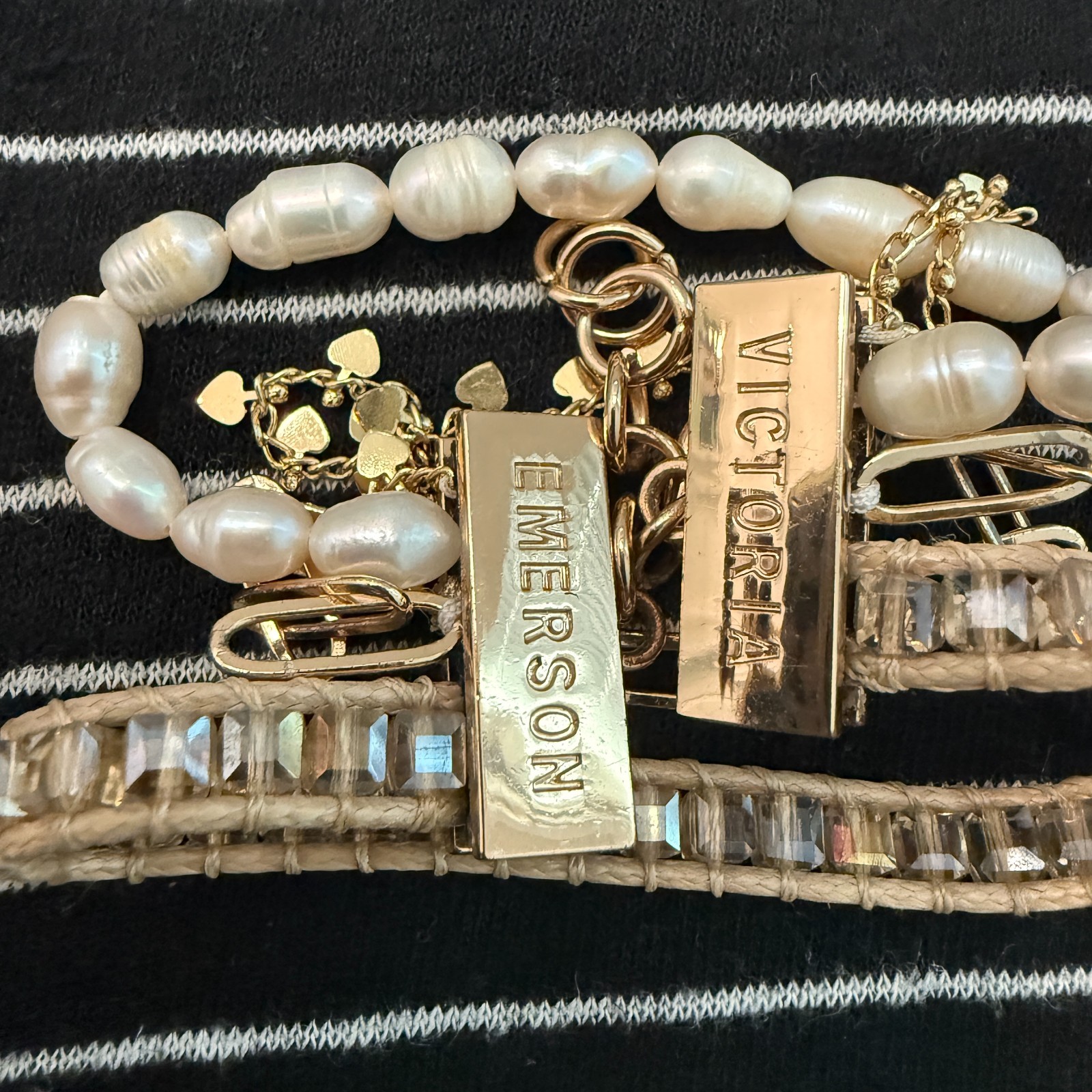 Victoria Emerson Beaded Cuff Bracelet Boho