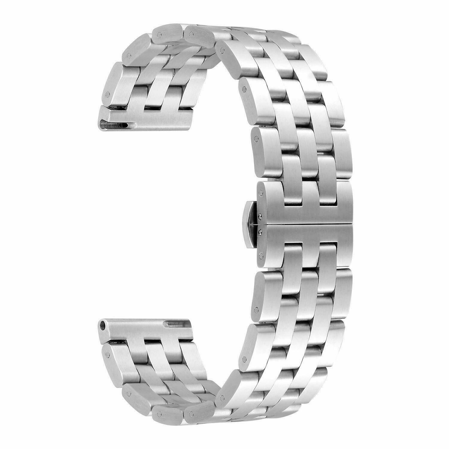 22mm Stainless Steel Band for Huami Amazfit Bip 6 BIP 5 GTR 4 GTR 3 Pro GTR 2e 2