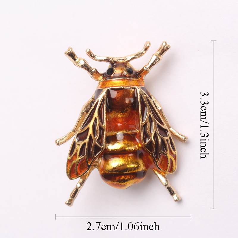 Vintage Bee Brooch: Unique Jewelry Accessory for Ladies, Perfect Gift