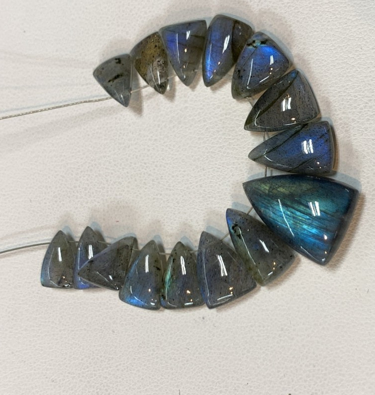AAAA Labradorite Gemstone, Briolettes Blue Fire Shape Size 6.50×10-12.50×18.50MM