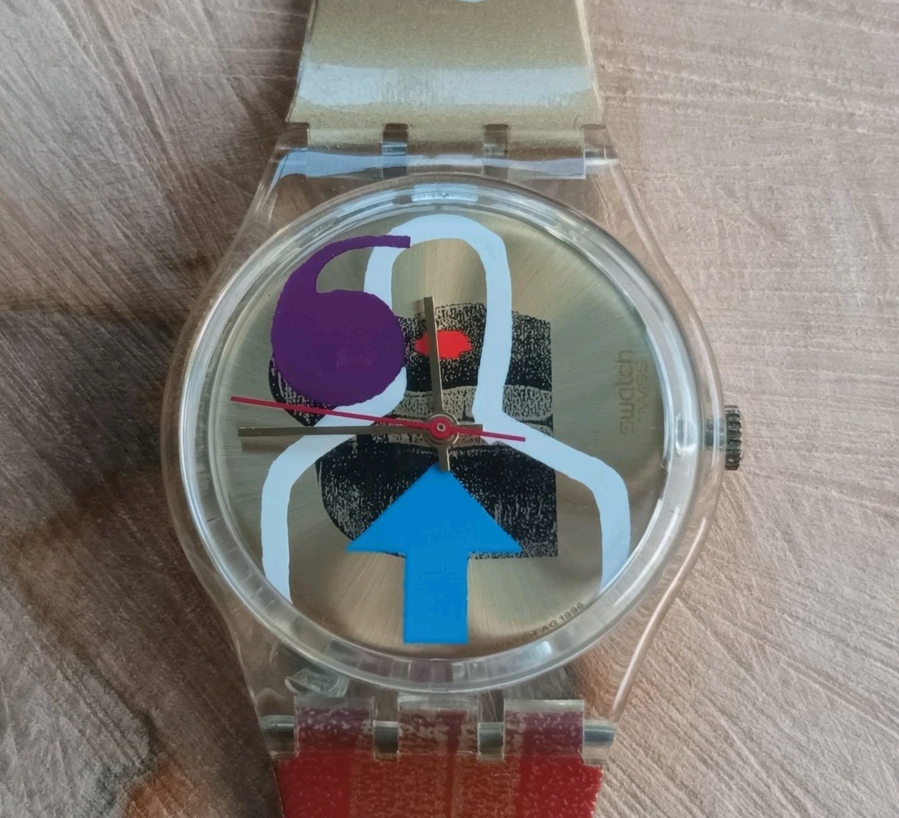 SWATCH GK248 QUARTZ GENTS WATCH LIPSTICK AN ARTIST DESIGN SPECIAL A CLASSIC