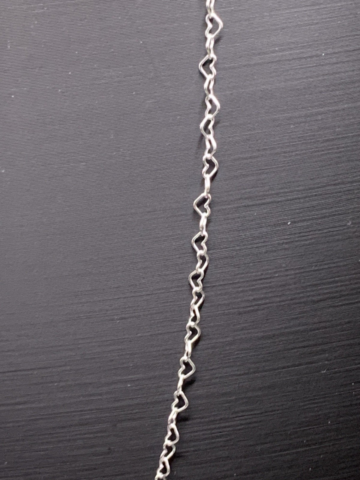 Sterling Silver Heart Necklace And Bracelet Set Marked Italy 925