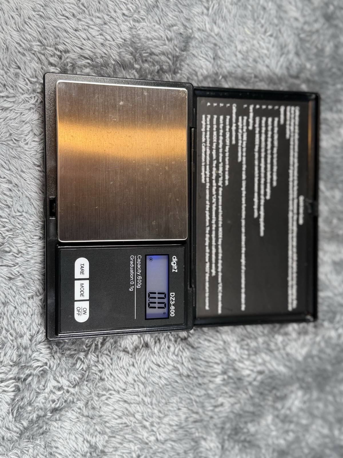 Digit Z DZ3-600 Precision Digital Pocket Scale 600 x 0.1g with Batteries