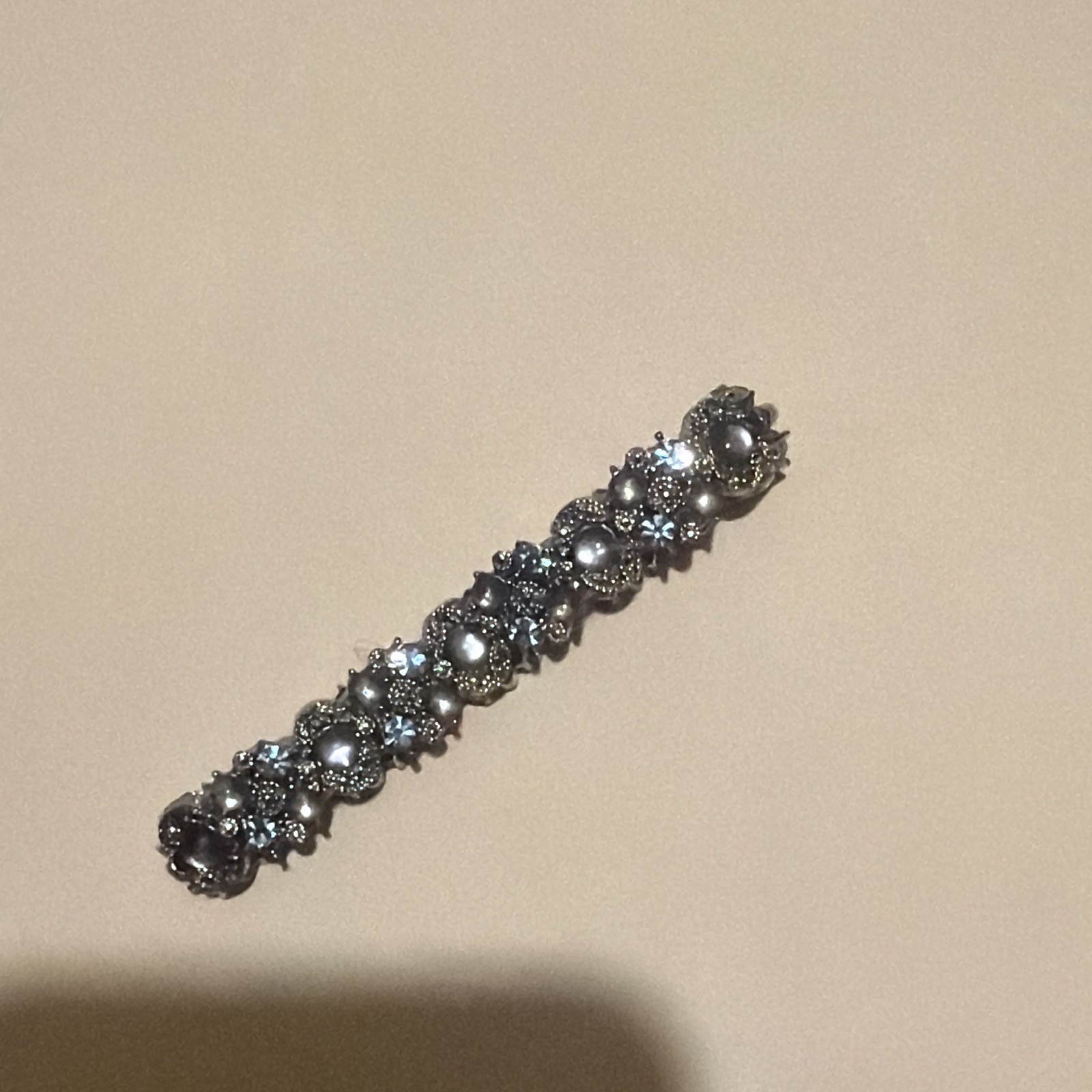 Silver Tone Textured Metal Band Ring Size 7, 2mm Width, No Stone, Band Style