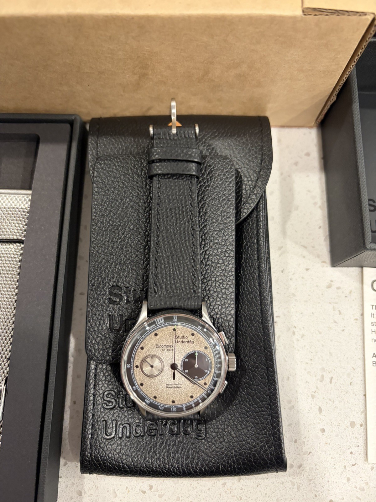Studio Underd0g Go0fy Panda Bicompax (Gen 3) New Box & Papers mesh bracelet