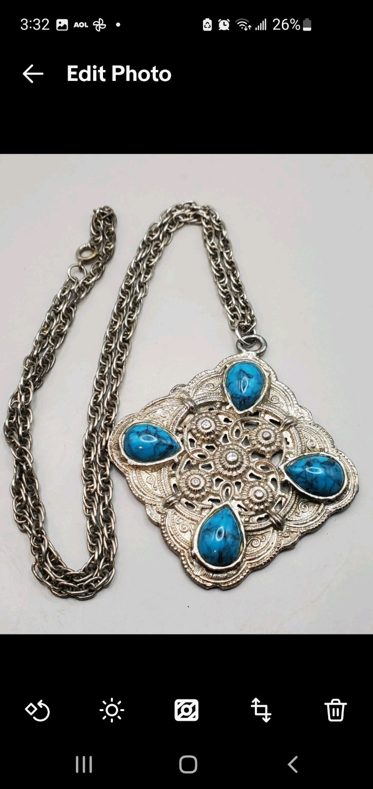 10Pc Southwest Style Faux Turquoise Lot: Premier Designs Necklace, Avon pendant+
