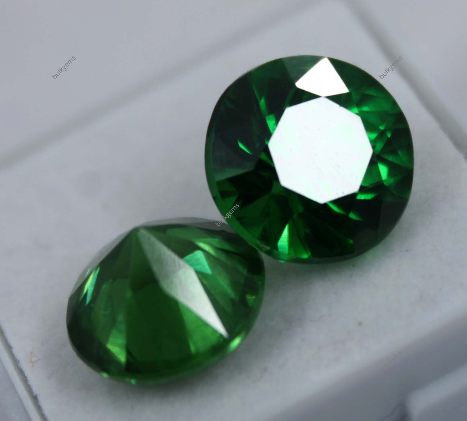 AAA VVS 18 Ct Natural Certified Green Tourmaline Round Cut Loose Gemstone