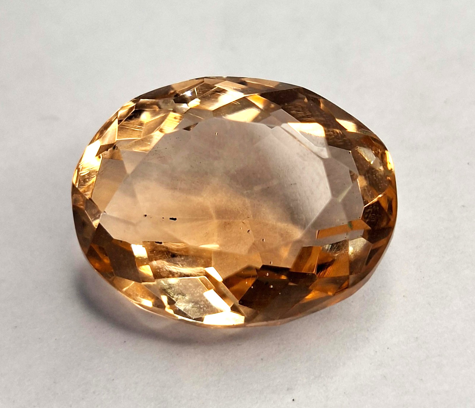 Light Brown Morganite Oval Cut 16-18 Ct Natural Certified Loose Gemstone RK879
