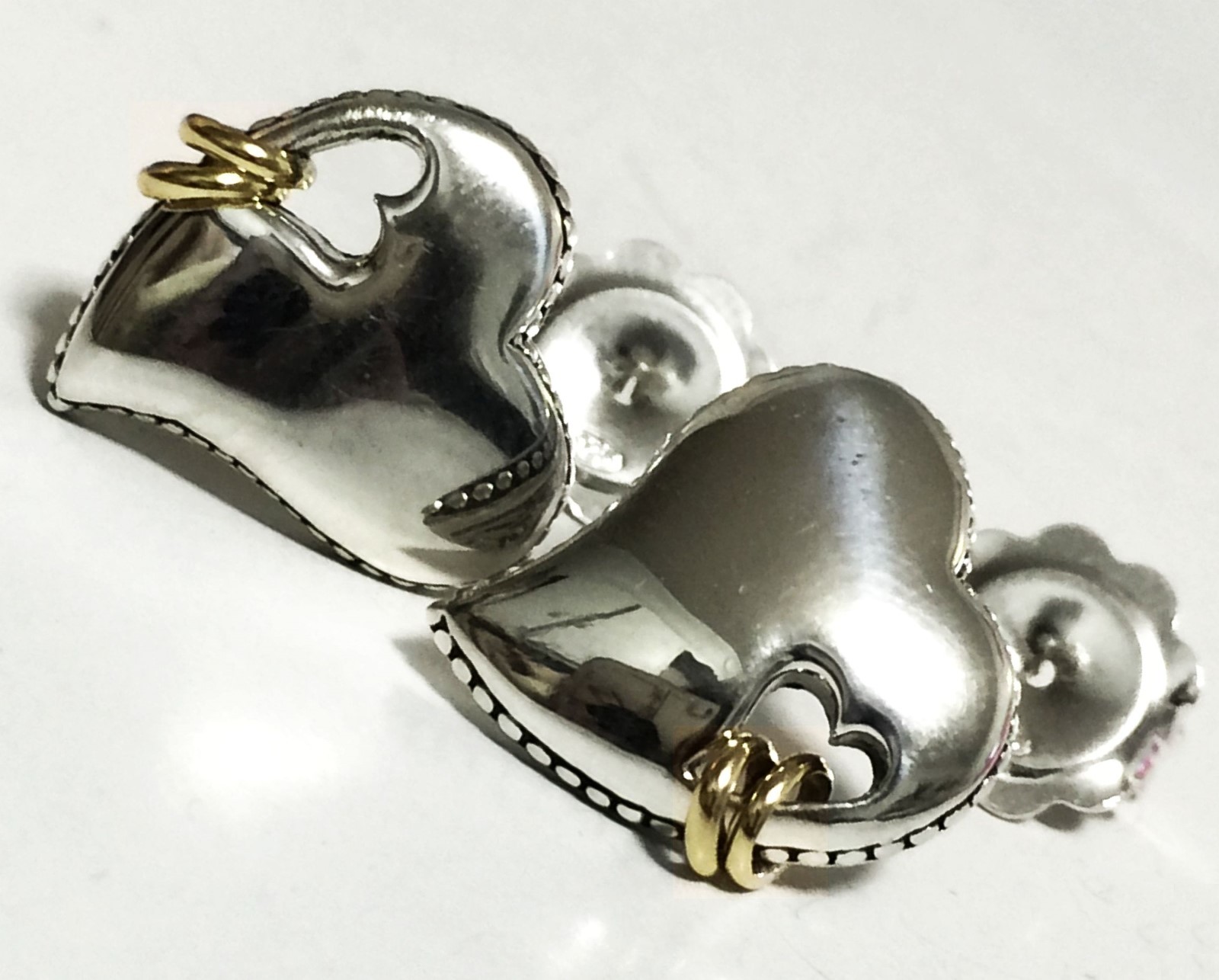 Scott Kay 8g Sterling Silver Hearts 14k Rings Earrings Women Lady Gift NWT SALE!