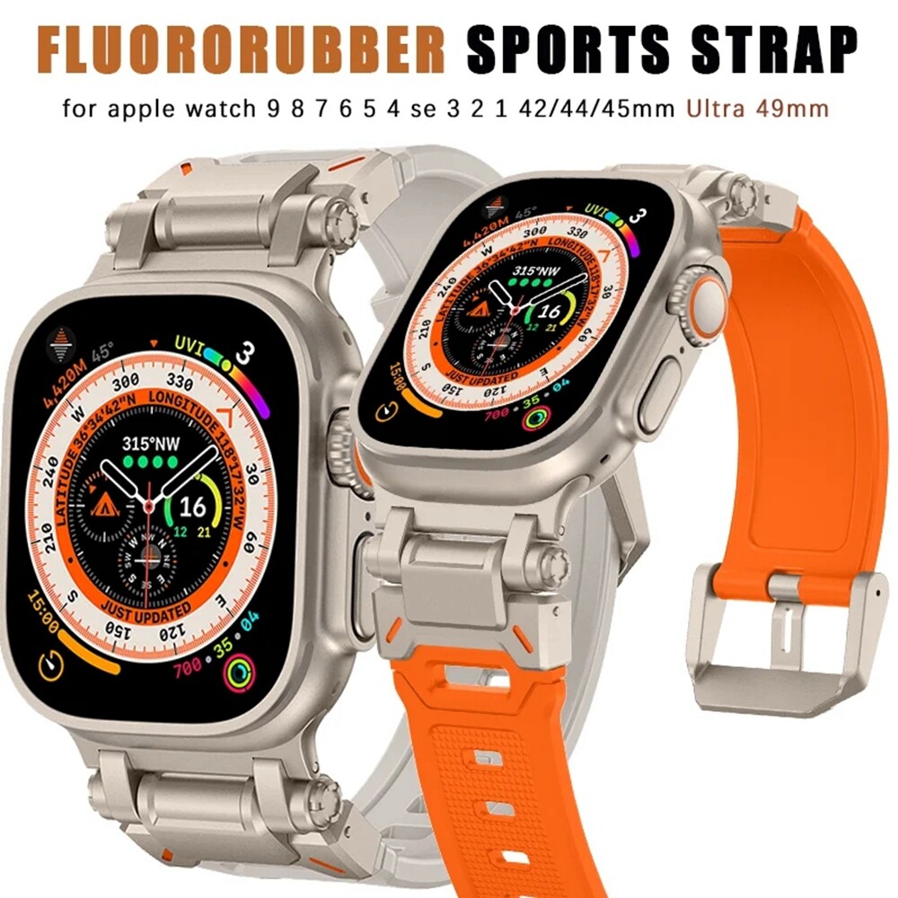 44/45/49mm Band For Apple Watch Ultra 3 2 4 56789 10 11 SE Silicone Sports Strap