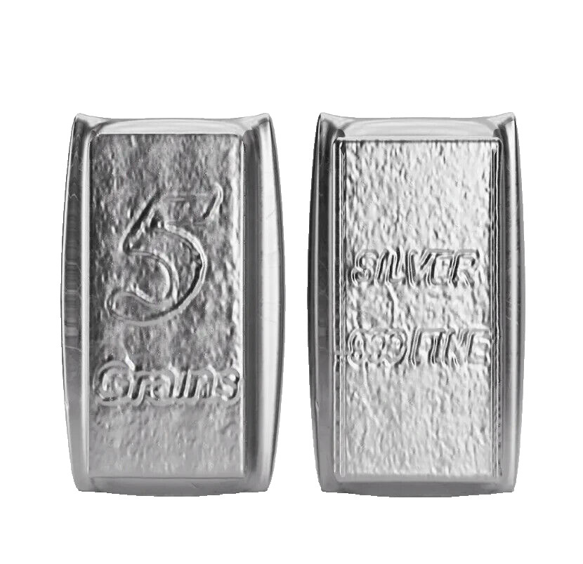 100 LOT Silver Bars 32 grams Pure 999 Fine Solid 5GN Bullion Precious Metal Shot
