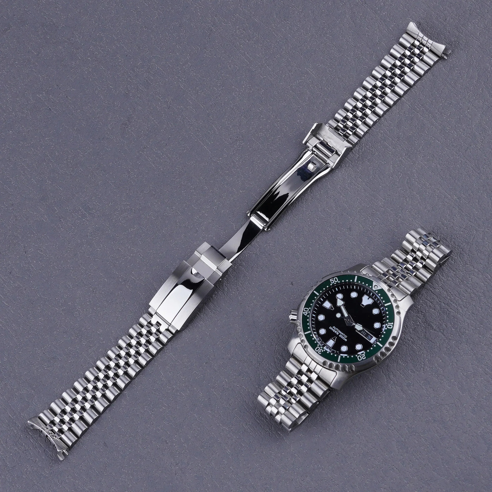 For Citizen NY0040 20mm Strap Jubilee WatchBand Bracelet With Oyster Clasp