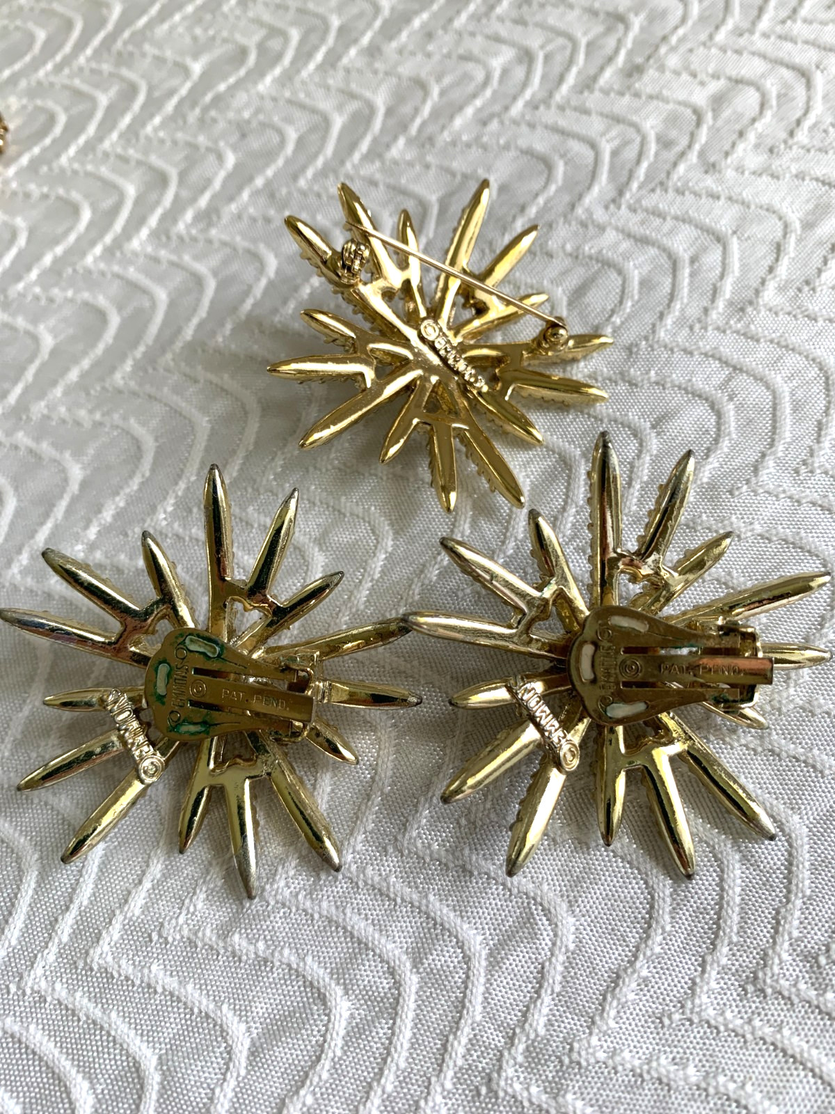 Vintage Sarah Coventry Jonquil Necklace, Evening Comet Set~Emmons Rhinestone Set