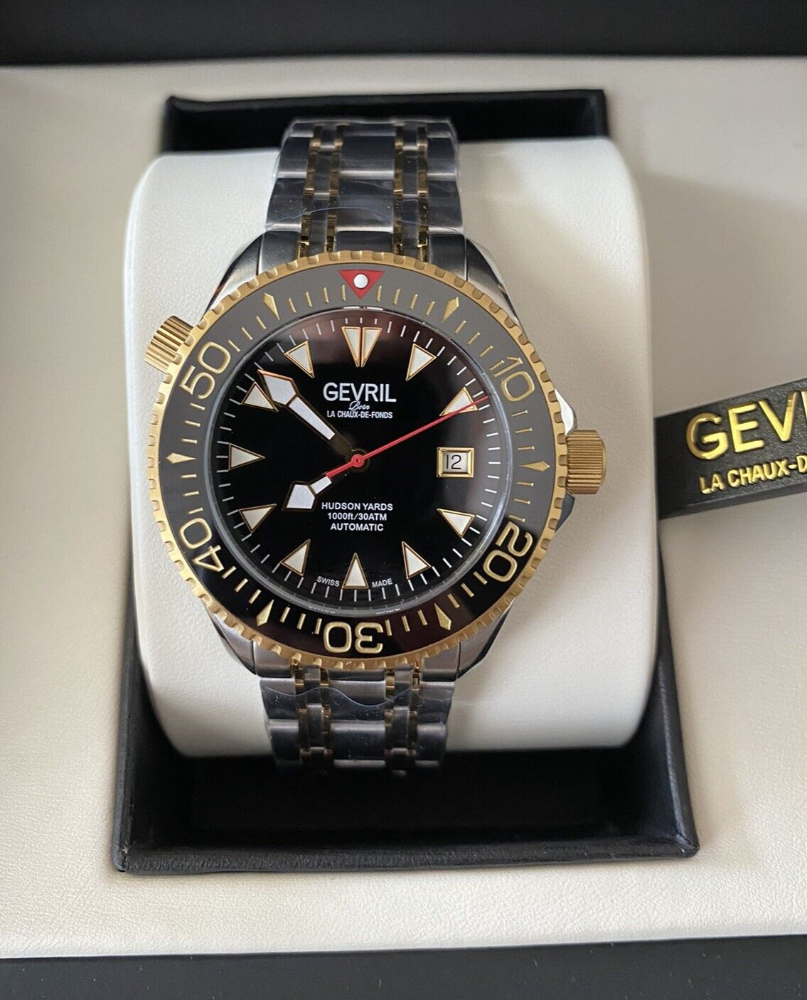 Gevril 48802 Hudson Yards, Swiss Made, Automatic, Ceramic Bezel & Saphire Glass