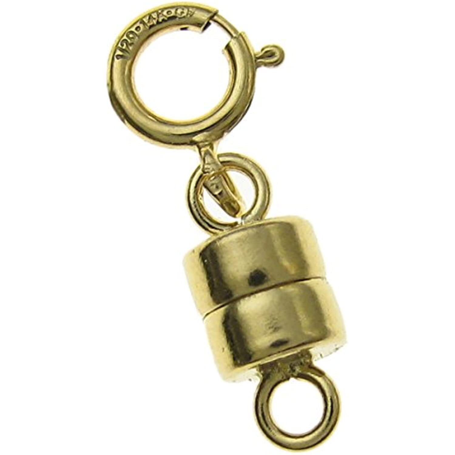 14K Gold Filled 4mm Magnetic Clasp Converter For Necklaces / Bracelets with 5mm
