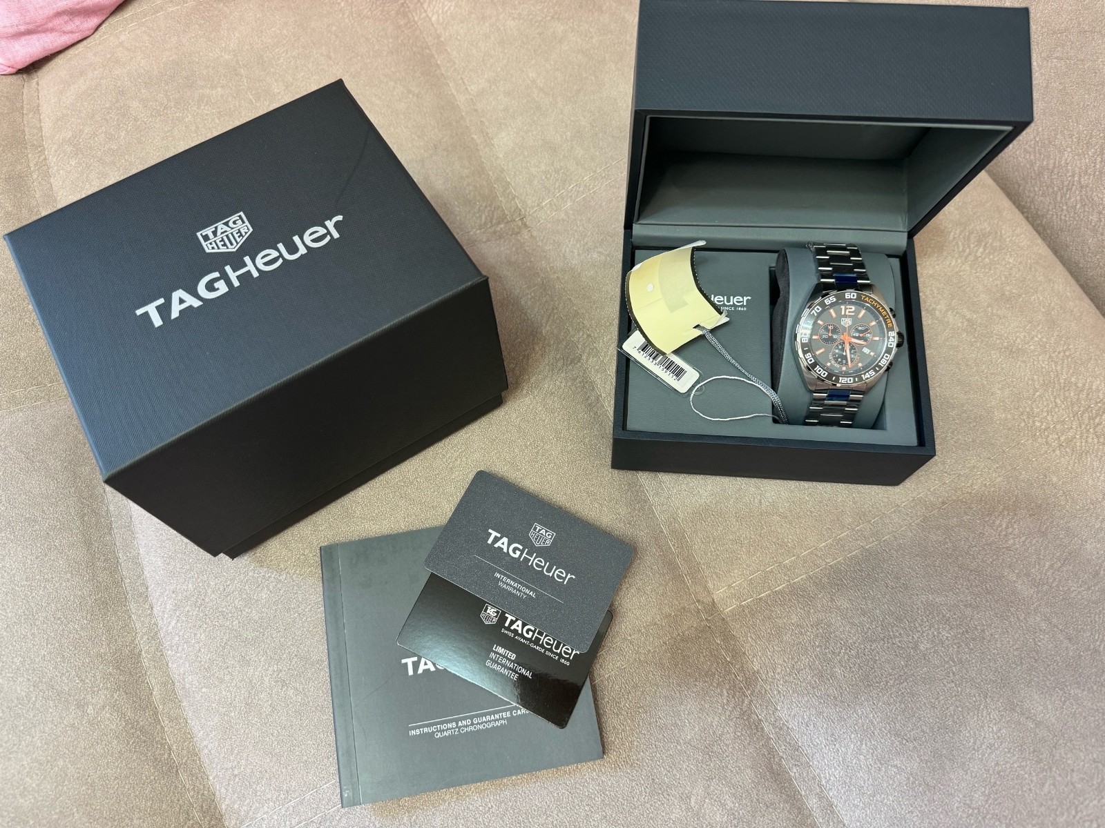TAG Heuer Formula 1 Quartz Chronograph Grey Orange Men’s Watch CAZ101AH.BA0842
