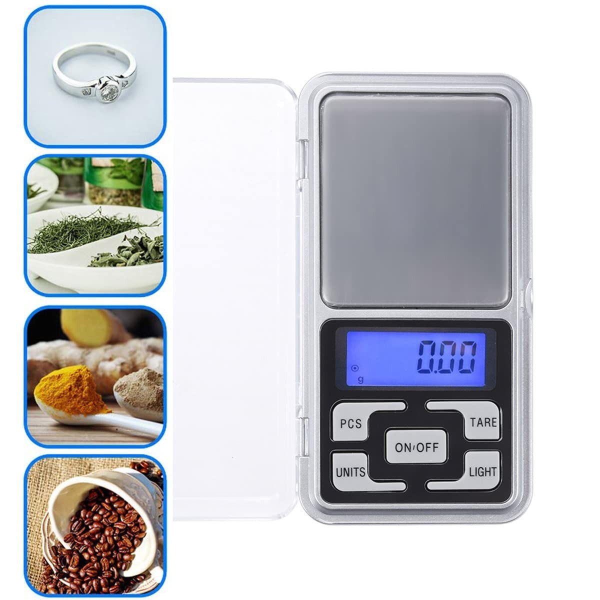 200g x 0.01g Mini High Precision Digital Pocket Scale for Jewelry ，Gold Weighing